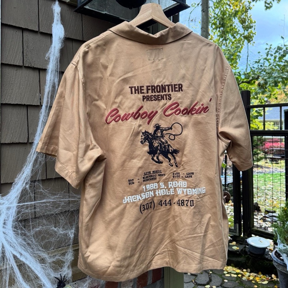 PacSun Tan Cowboy Graphic Shirt